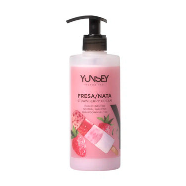 YUNSEY aromatinis braškių ir grietinėlės kvapo šampūnas (tinka nuo 3 metų amžiaus) NEUTRAL SHAMPOO STRAWBERRY CREAM, 400ml