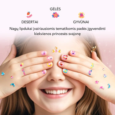 MADINGI NAGŲ LIPDUKAI - PRINCESĖS TEMATIKA