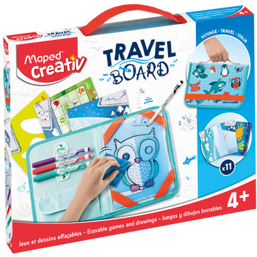Piešimo rinkinys su lenta Maped Creativ Travel Board Animals