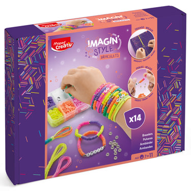 Meistravimo komplektas Maped Creativ ImaginStyle apyrankės neon