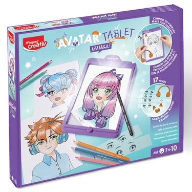 Šviečianti piešimo lenta MAPED Creativ "Avatar Studio Manga"