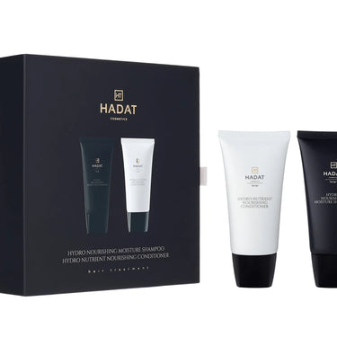 Hadat cosmetics Gift box Intensive Repair Shampoo and Nutrient Nourishing conditioner – dovanų dėžutė šampūnas bei kondicionierius, 70 ml