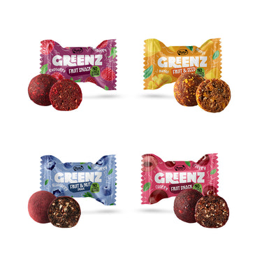 Vaisių, riešutų ir sėklų užkandžių rinkinys GREENZ, 157 g