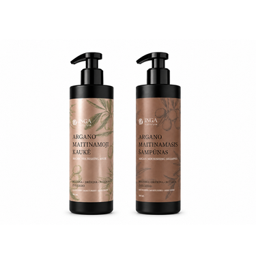 INGA HAIRSTYLE ARGANO MAITINAMOJI KAUKĖ SAUSIEMS IR PAŽEISTIEMS PLAUKAMS, 300 ML