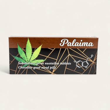 Pieninis šokoladas "Palaima" su kanapių sėklomis