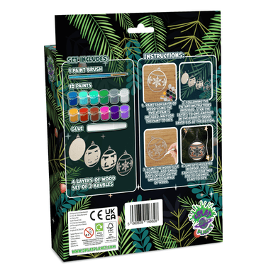 SPLAT PLANET 3D MEDINIS PAVEIKSLAS, KALĖDINIAI ŽAISLIUKAI