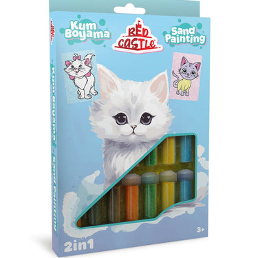 KŪRYBINIS SMĖLIO RINKINYS 2IN1, KATYTĖ