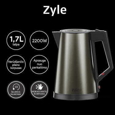 Elektrinis virdulys Zyle, su temperatūros palaikymo funkcija, 1,7 l