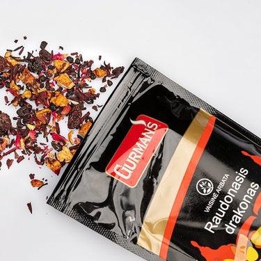 GURMAN'S RAUDONAS DRAKONAS 90g, vaisinė arbata