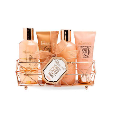 IDC INSTITUTE vonios rinkinys Orange & Cinnamon (dušo želė, losjonas, putos, šveitiklis)