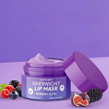Lūpų kaukė Sundae Glow Lip Mask Berries & Fig, uogų ir figų kvapo, 20 g