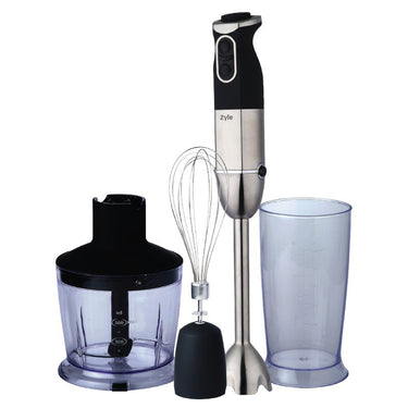 Maisto smulkintuvas Zyle, 1000 W, su 500 ml indeliu, 600 ml indeliu ir plakimo šluotele