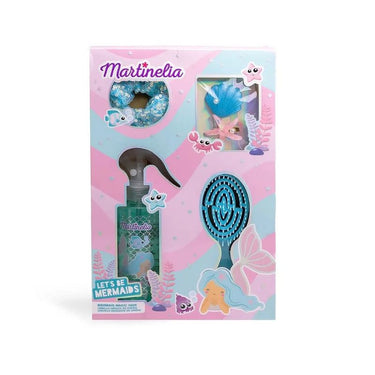 MARTINELIA kosmetikos rinkinys Let's Be Mermaids (gumytė ir segtukai plaukams, purškiklis plaukams)