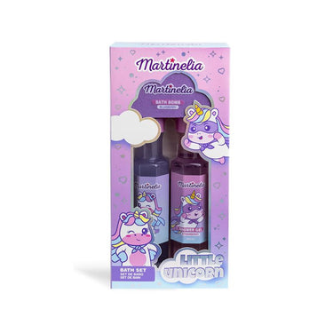 MARTINELIA vonios rinkinys Little Unicorn (dušo želė 250 ml, šampūnas 250 ml, vonios burbulas 150g)