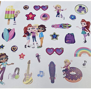 Skaičiuok ir spalvink. Su lipdukais. Polly Pocket