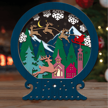 SPLAT PLANET 3D MEDINIS PAVEIKSLAS, KALĖDINIS SNIEGO GAUBLYS