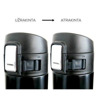 Termogertuvė su vakuumine izoliacija KIRO, rožinės spalvos, 500 ml