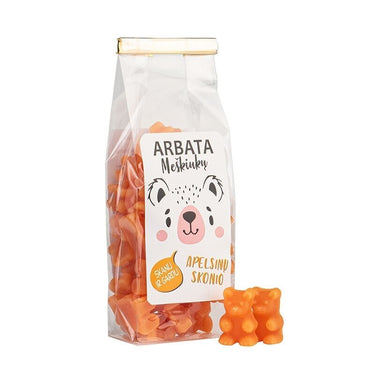 TIRPI ARBATA MEŠKIUKAI, apelsinų skonio 125g