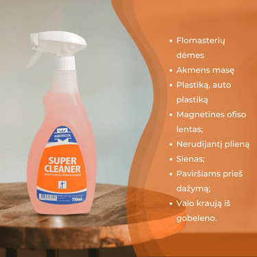 Valiklis ypatingai užterštiems paviršiams AMERICOL SUPER CLEANER 0,75 l koncentratas